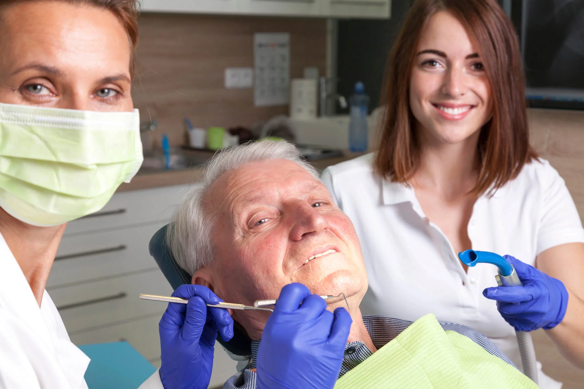 Senior patient urgent dental care emergency dentist in Mount Holly