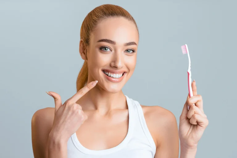 brushing-teeth-before-seeing-the-dentist-in-Mount-Holly-NC