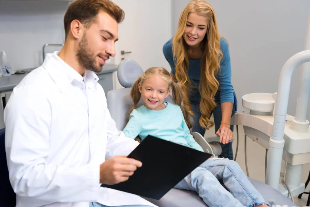 Family visit at mount holly dentistry checkup