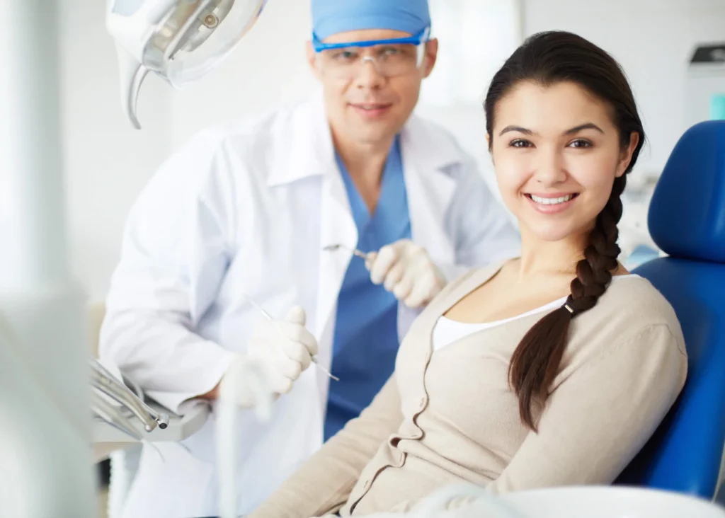 Patient enjoying Mount Holly teeth whitening results
