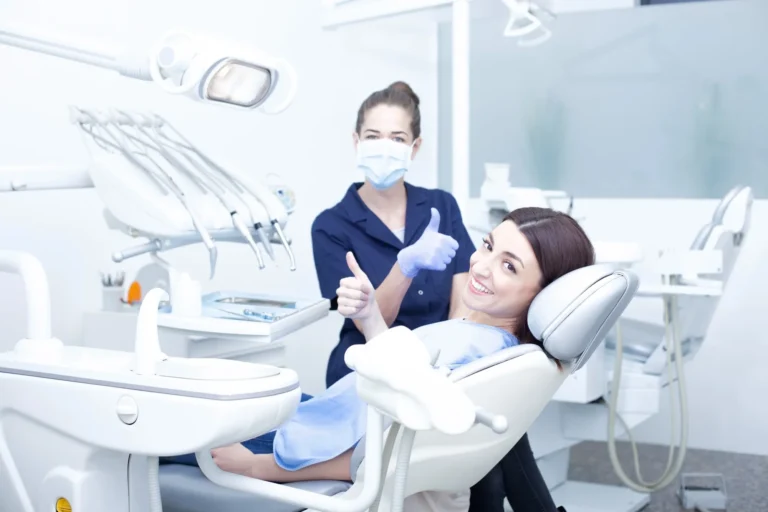 Relaxed patient during treatment – dental implants near me